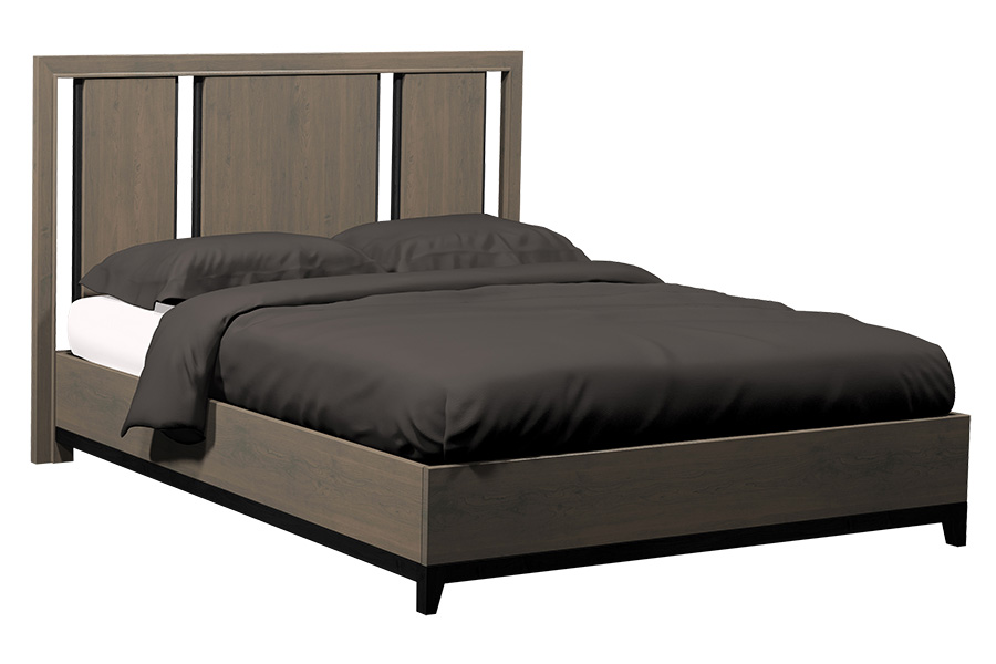 American Modern 4C Queen Wood Bed