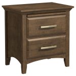 Windham 29'' 2-Drawer Nightstand W/Pullout Shelf Brown Maple