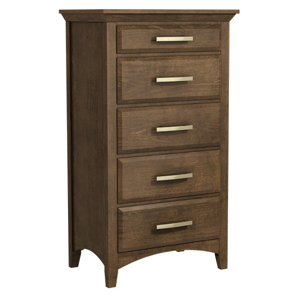 Windham 32'' 5-Drawer Chest Brown Maple