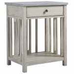 Bedside Table with Stone Top
