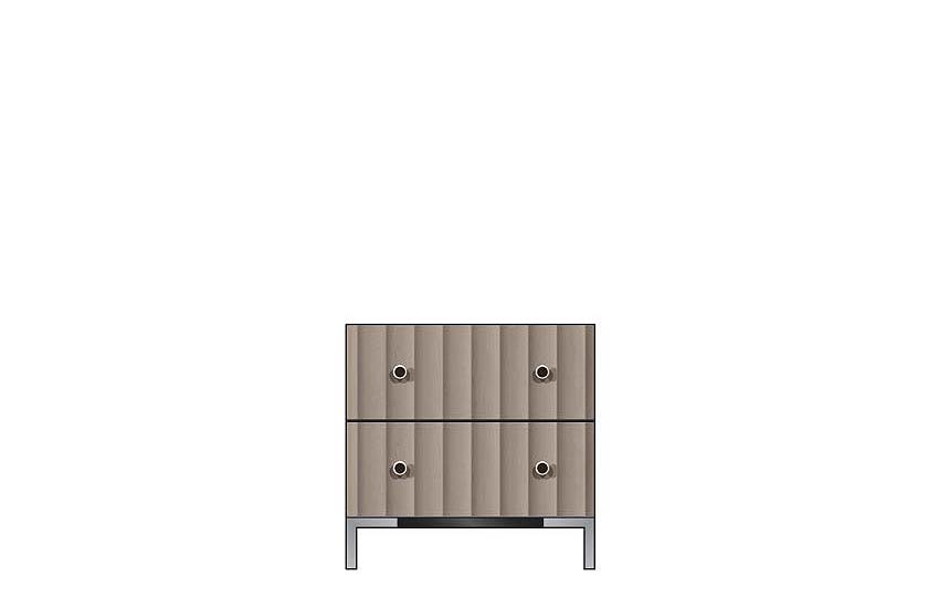 American Modern 24'' Two-Drawer Nightstand
