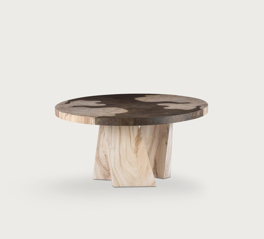 Aurum Aged Round Dining Table