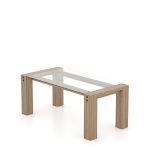 Rectangular Glass Table – Legs LN