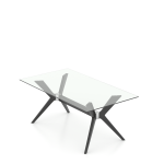Rectangular Glass Table – Base DP