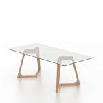Rectangular Glass Table – Base MN