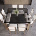 Square Glass Table – Legs LE