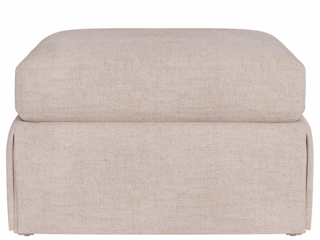 Hudson Skirted Petite Ottoman -Special Order