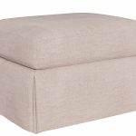 Hudson Skirted Petite Ottoman -Special Order