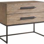 Boulder Metal Base Nightstand