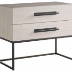 River Rock Metal Base Nightstand