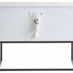 River Rock Metal Base Nightstand