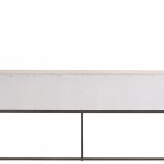 River Rock Metal Base Console