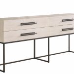 River Rock Metal Base Console