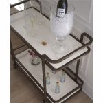 Aged Gold Bar Cart