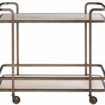Aged Gold Bar Cart