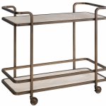 Aged Gold Bar Cart