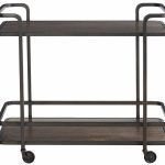 Smoked Bronze Bar Cart