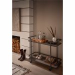 Smoked Bronze Bar Cart