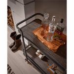 Smoked Bronze Bar Cart