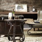 Luckenbach Metal and Stone End Table