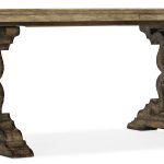 La Grange Le Vieux 86in Double Pedestal Table with 2-18in Leaves