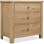 Driftwood Three-Drawer Nightstand