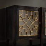 Sanctuary Four Door Mirrored Console- Ebony