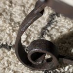Luckenbach Metal and Stone End Table