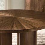 Eleana Round Dining Table with One 20-inch Leaf