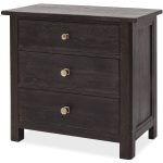 Driftwood Three-Drawer Nightstand