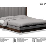American Modern 1A King Vertical Panel Upholstered Bed