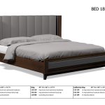 American Modern 1B King Vertical Panel Upholstered Bed