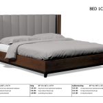 American Modern 1C Queen Vertical Panel Upholstered Bed