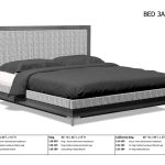 American Modern 3A Queen 1 Panel Upholstered Bed
