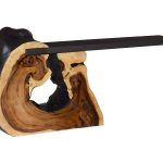 Cantilevered Console Table, Burnt Edge