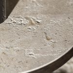 Luckenbach Metal and Stone End Table