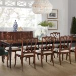 Charleston Rectangle Leg Dining Table w-2-22in Leaves