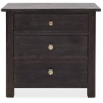 Driftwood Three-Drawer Nightstand