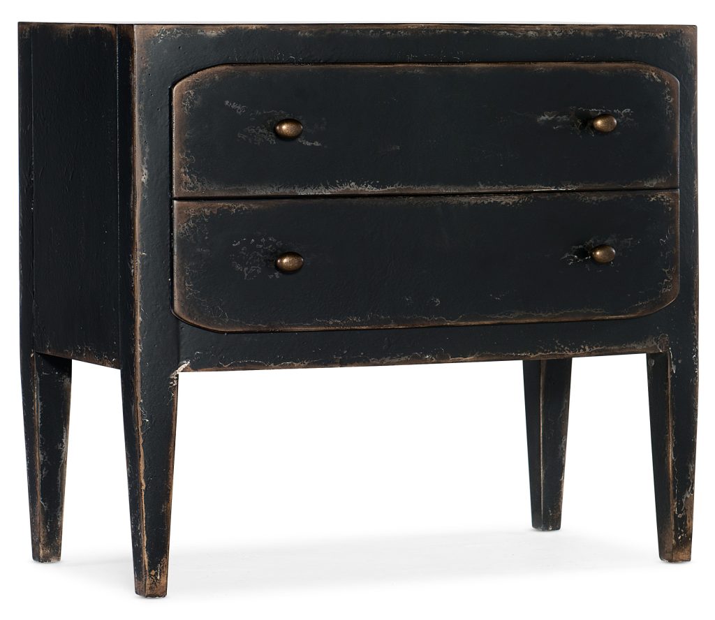 Ciao Bella Two-Drawer Nightstand- Black