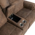 Wheeler Console Loveseat with Power Recline & Power Headrest