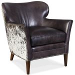Kato leather Club Chair with Salt Pepper HOH