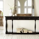 Sanctuary Four-Drawer Thin Console - Ebony