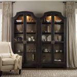 Sanctuary Glass Bunching Curio-Ebony Antiqued Oak