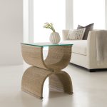 Melange Lenny Woven End Table