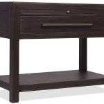 Driftwood One-Drawer Nightstand with Stone