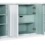 Melange Corinth Four Door Entertainment Console