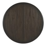 Retreat Pole Rattan Round Dining Table with 1-20in Leaf