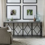 Ciao Bella Metal and Faux Concrete Console Table