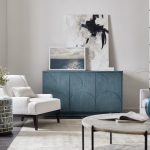 Melange Round Valley Three Door Entertainment Credenza