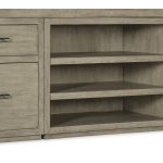 Linville Falls 84" Credenza with Two Files and Open Desk Cabinet
